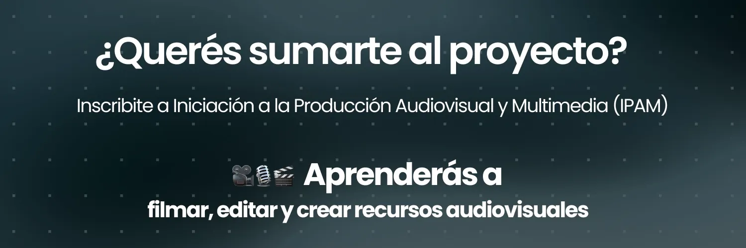 ¿Querés sumarte al proyecto? Inscribite a IPAM